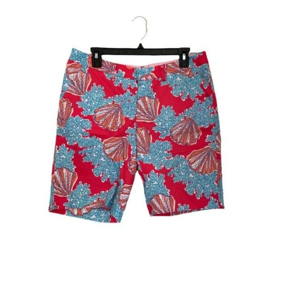 Lilly Pulitzer Coral Avenue Shorts (Size 6) - Picture 1 of 4